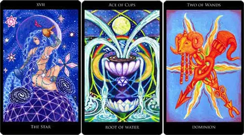 3 Elemental Dignities Reversed Tarot Cards