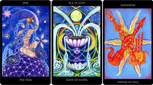 3 Elemental Dignities Reversed Tarot Cards